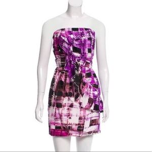 NWT Ali Ro silk strapless dress